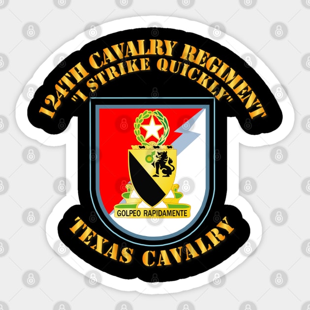 Flash - 124th Cavalry Regiment - Texas Cavalry Sticker by twix123844